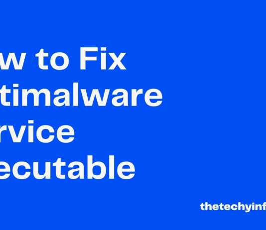 Fix Antimalware Service Executable