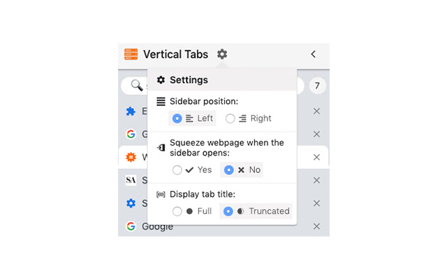 chrome vertical tabs