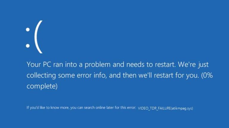 How to Fix Video TDR Failure Issue on Windows 10 in 2022