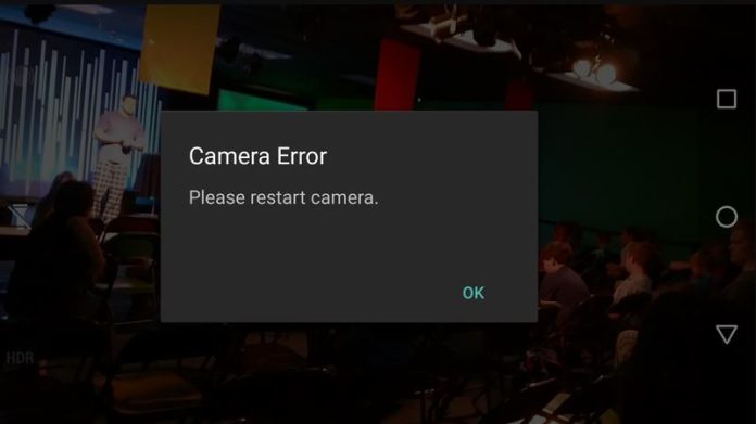 Fix Camera Error Please Restart Camera