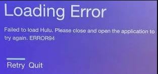 Fix Hulu Error 94