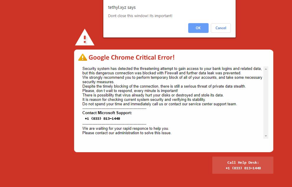 Fix Google Chrome Critical Error Message