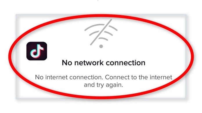 tiktok no Internet connection