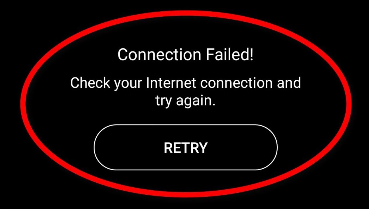 snapchat connection error