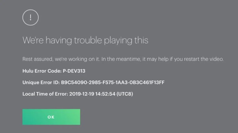 How to Fix We’re Having Trouble Playing This Error on Hulu?