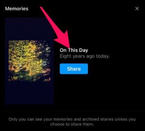 how to find memories on Instagram
